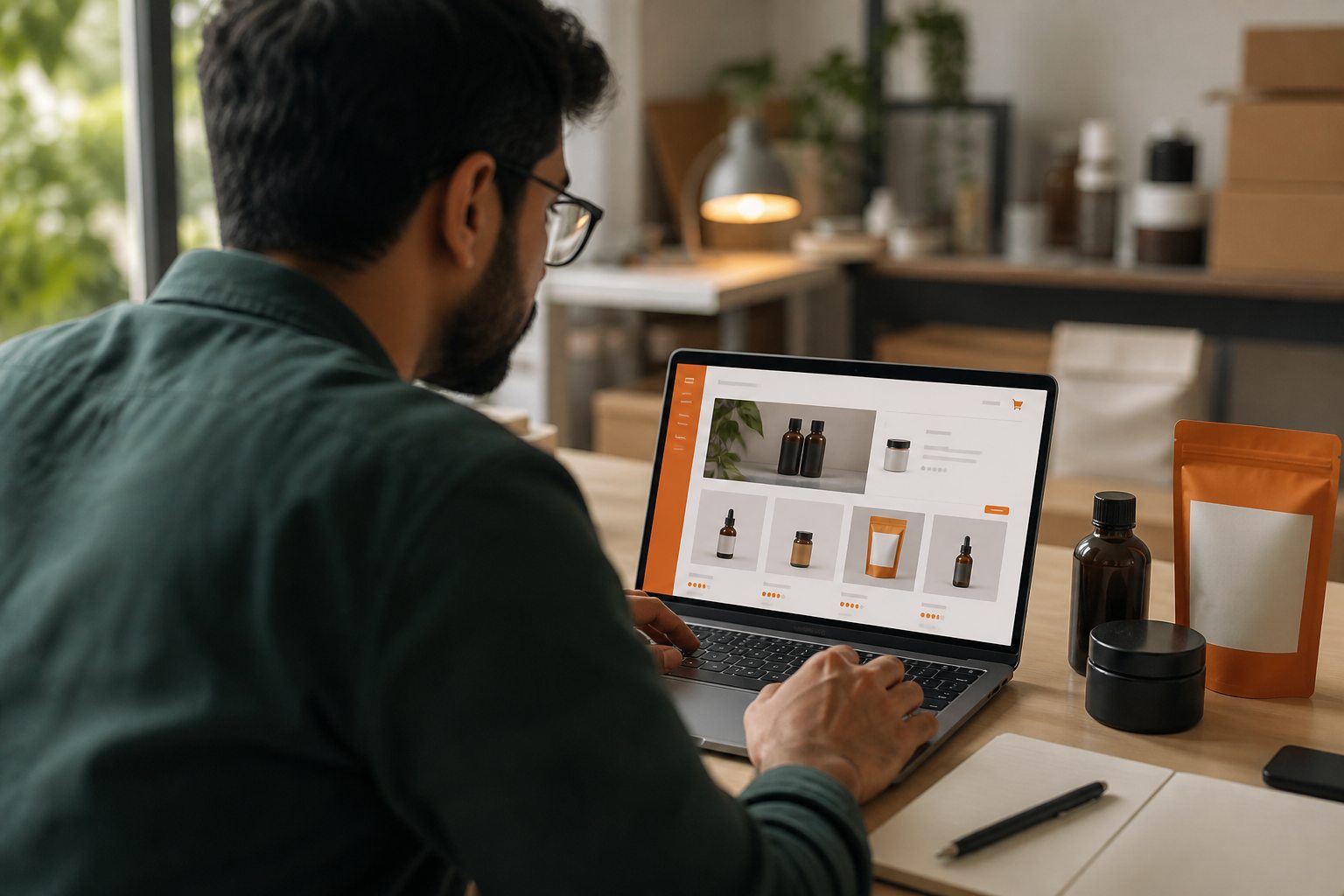 Ecommerce store interface